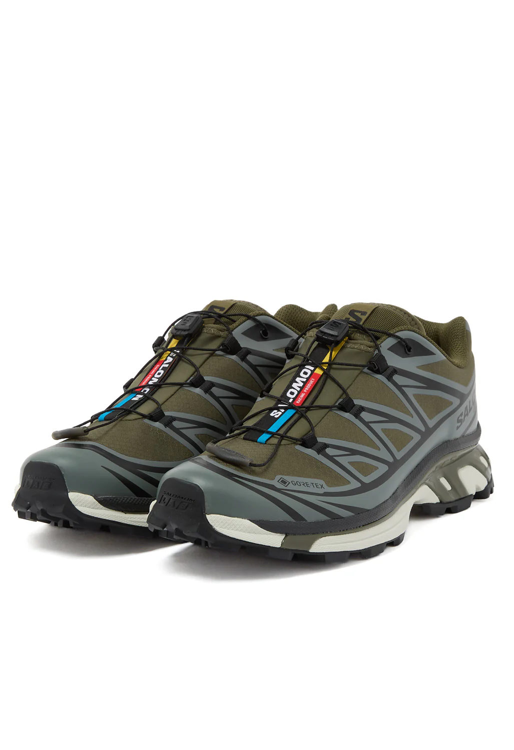 Salomon XT-6 GORE-TEX Trainers - Olive Night / Night / Sedona Sage / Black - Image 3