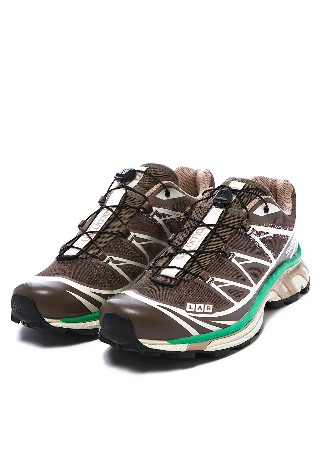 Salomon XT-6 Mindful 2 Shoes - Falcon/Almond Milk/Bright Green - Image 3