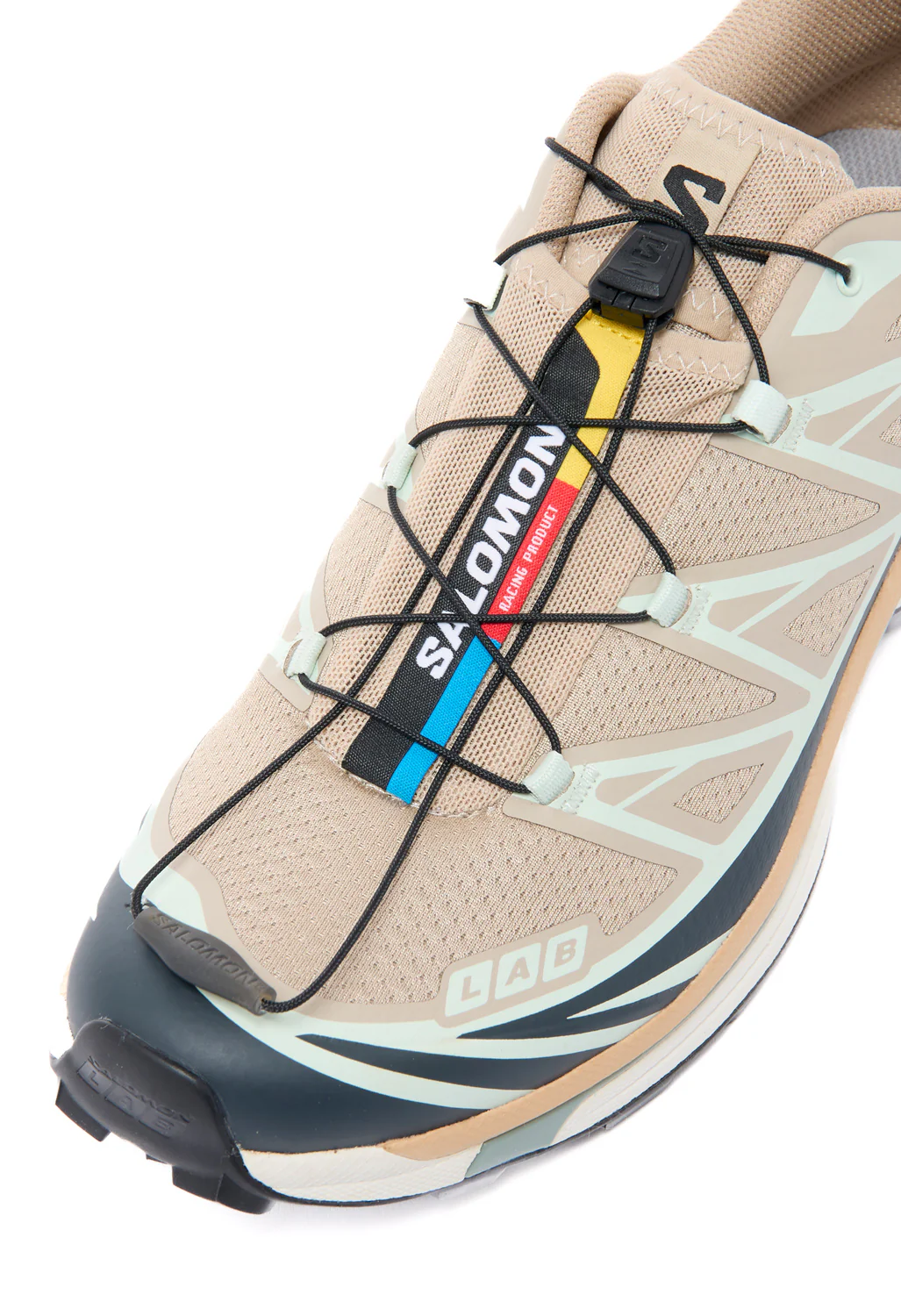 Salomon XT-6 Trainers - Oxford Tan / Tan / Carbon / Clearly Aqua - Image 2