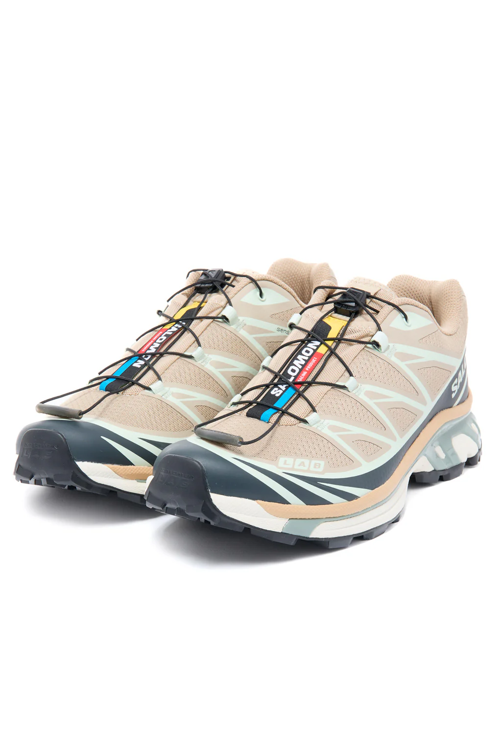 Salomon XT-6 Trainers - Oxford Tan / Tan / Carbon / Clearly Aqua - Image 3