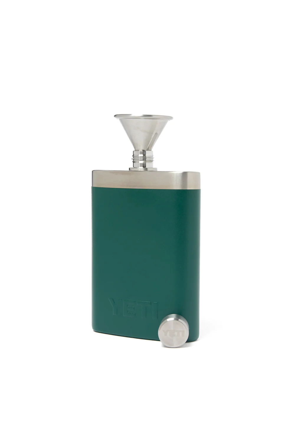 YETI Rambler Flask - Black Forest Green - Image 2