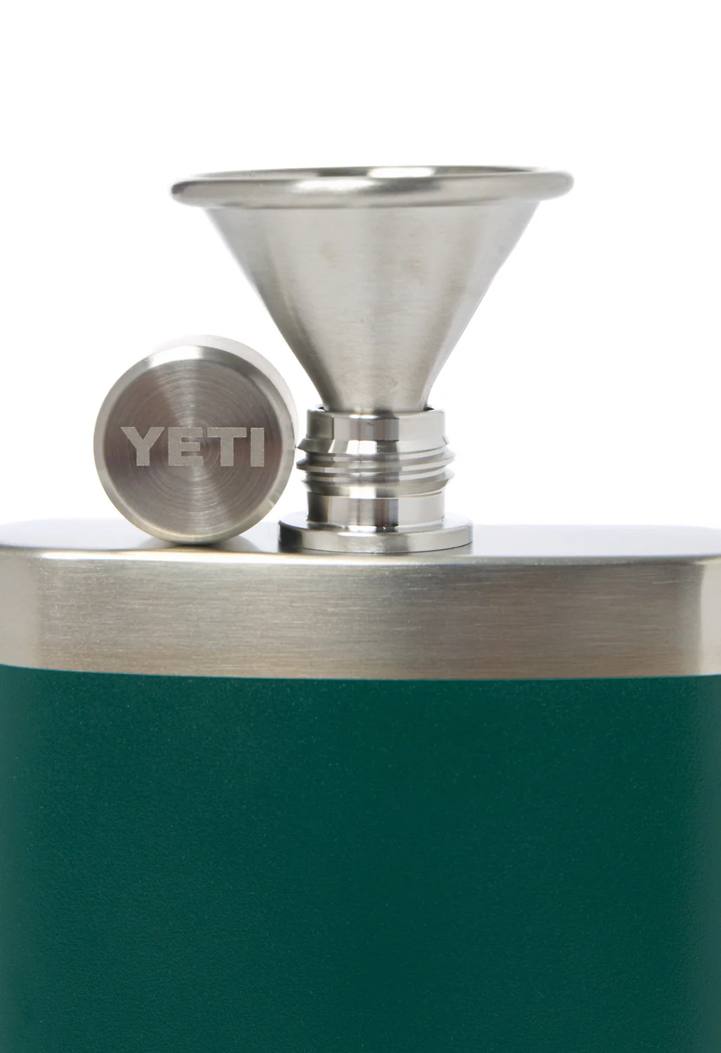 YETI Rambler Flask - Black Forest Green - Image 3