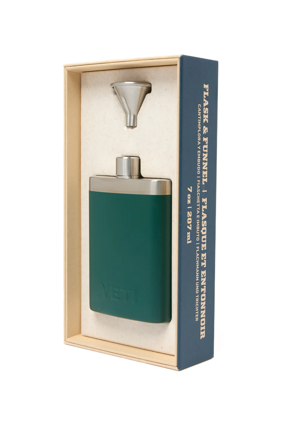 YETI Rambler Flask - Black Forest Green - Image 4