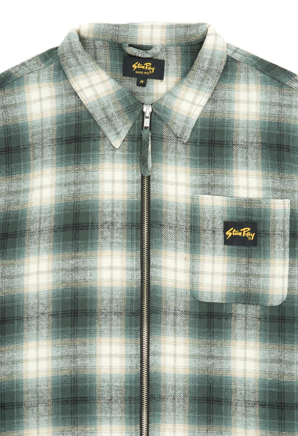 Stan Ray Zip Shirt - Green Plaid - Image 3
